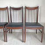 Set of 4 Scandinavian rosewood chairs Design Arne VODDER