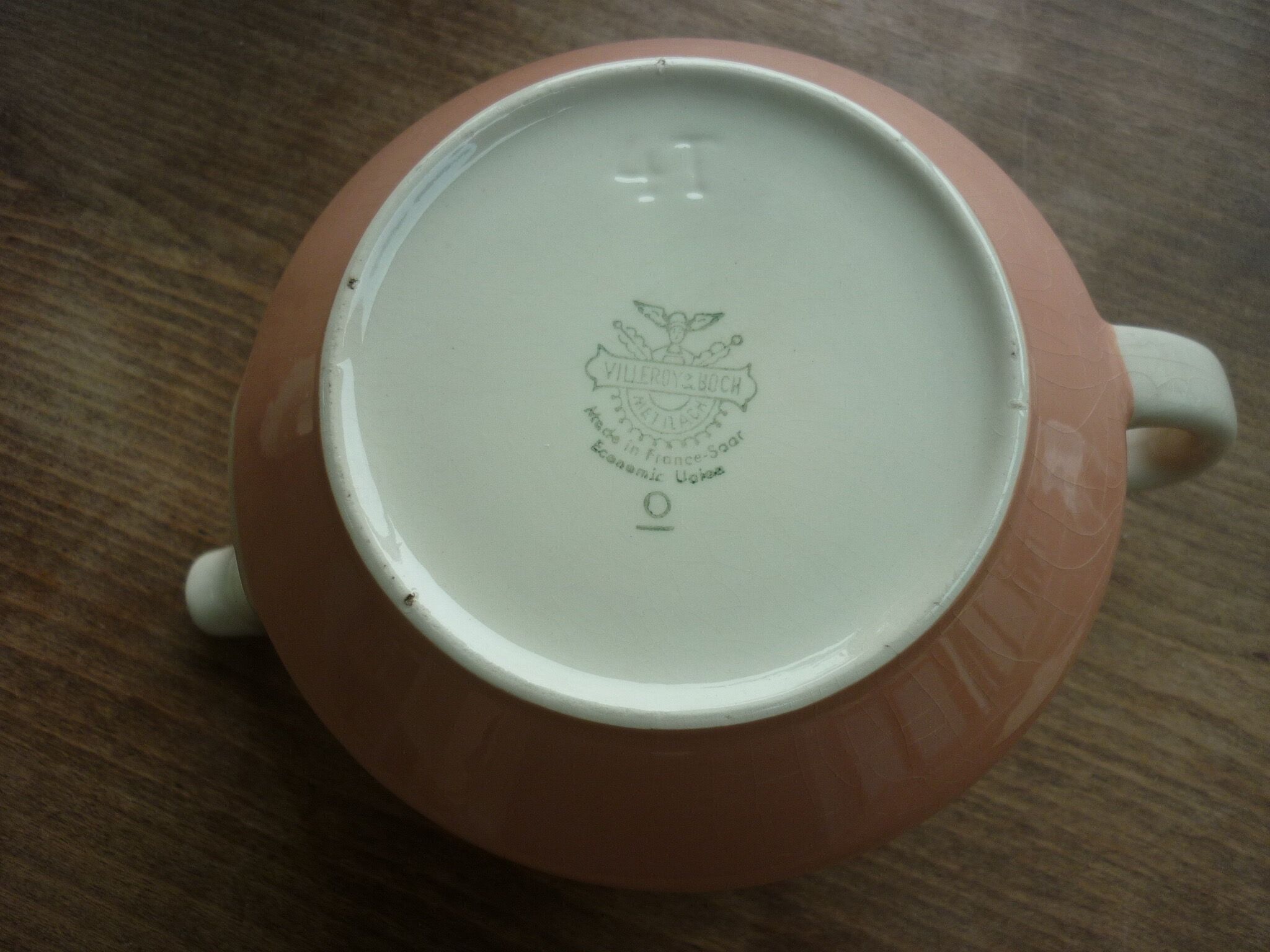 Cafetière vintage "Salam" 4T V&B rose et beige