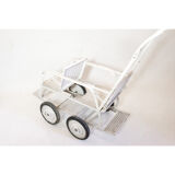 Retro modular double stroller.