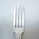 Set of six forks in silver metal mesh model