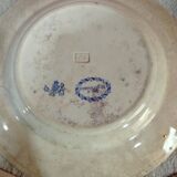 Set of three HB English porcelain plates