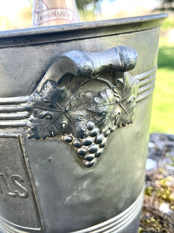 Seau à glace en aluminium pour champagne Jacquesson Fils Reims
