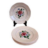 Set of 6 dessert plates Digoin Sarreguemines