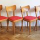 Set of Four Thonet Dining Chairs, Late 1940s
