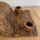 Terracotta candlestick with 5 holders, 1980s.