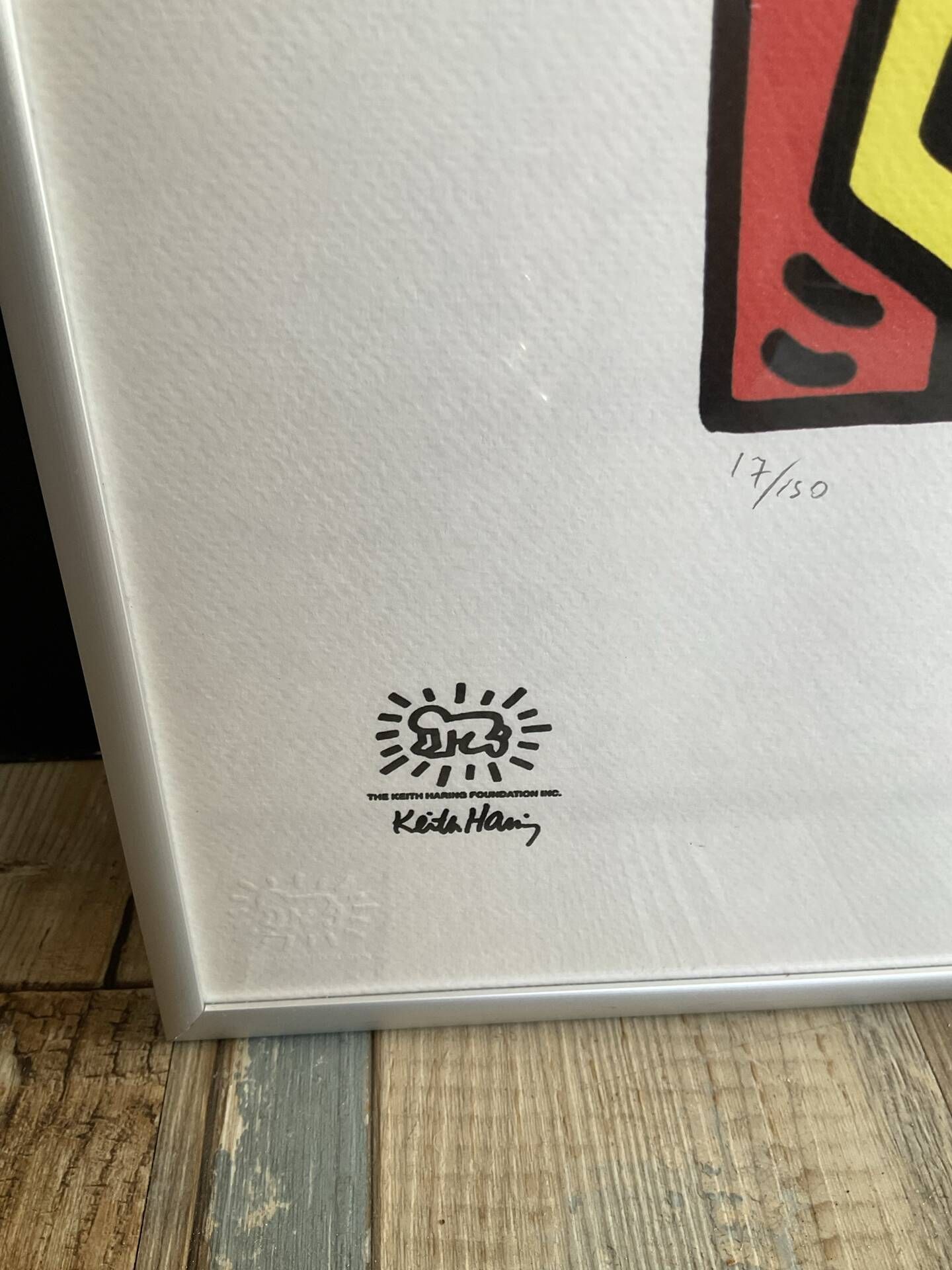 Keith haring sérigraphie « statue of liberty » numérotée et certificat