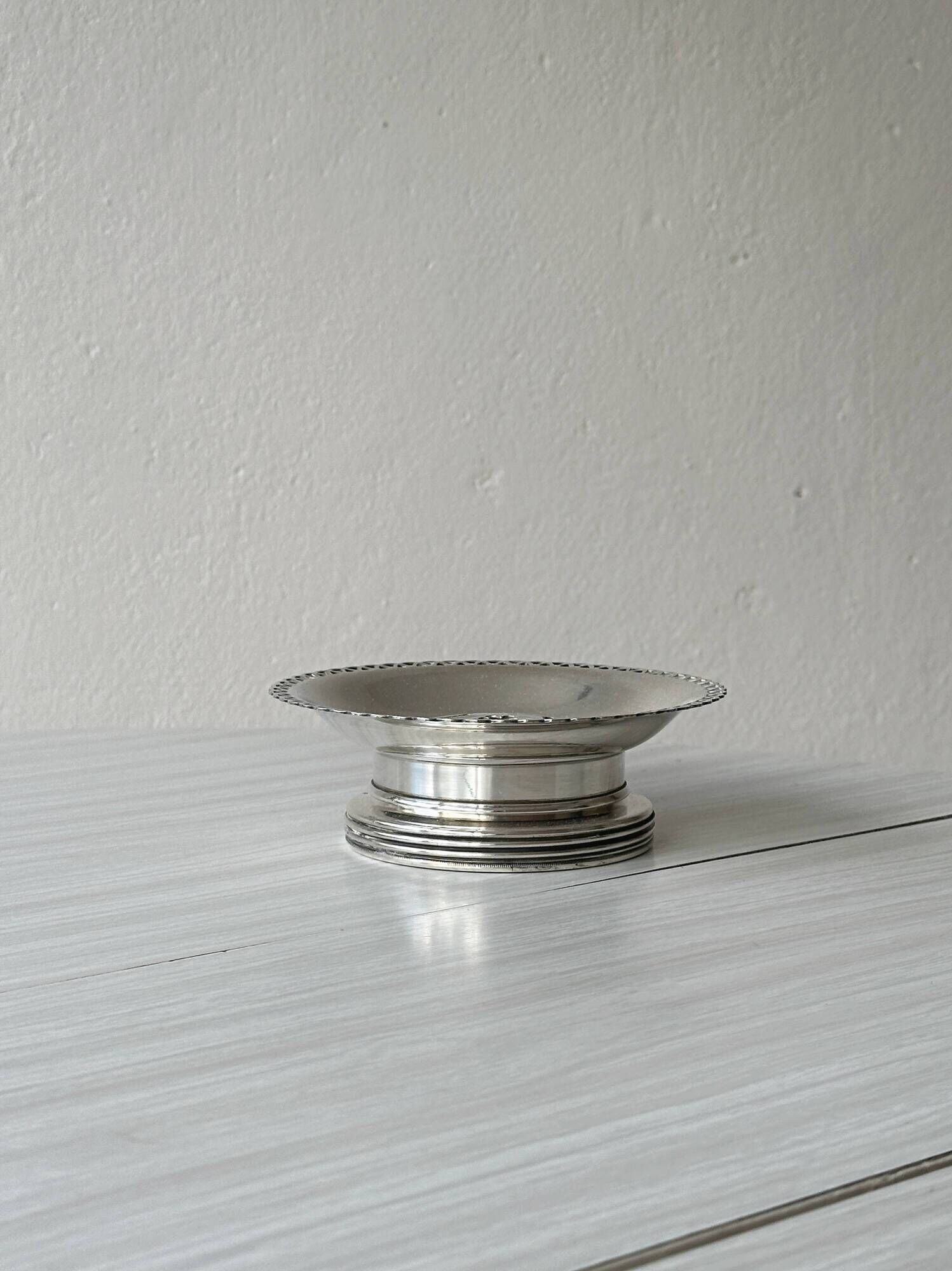 Silver-plated COQUILLOR butter dish