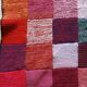 Patchwork wool blanket