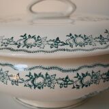 Soup bowl Saint Amand, green pattern - model 4025
