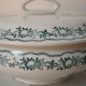 Soup bowl Saint Amand, green pattern - model 4025