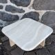 Table d'appoint en travertin