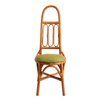 Italian high chairs in bamboo and rattan 1960s (1 / 6)