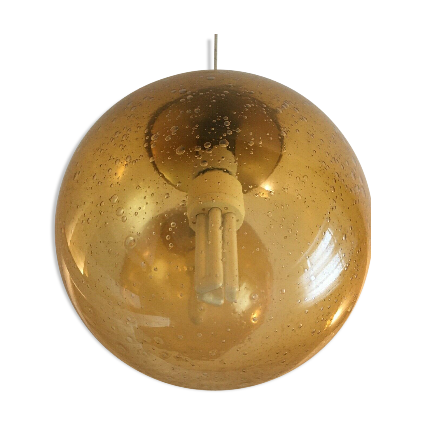 Suspension light ball vintage from Biot glassware
