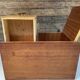 Pair of night table feet compass bedside end of vintage sofa old 1950 1960 retro