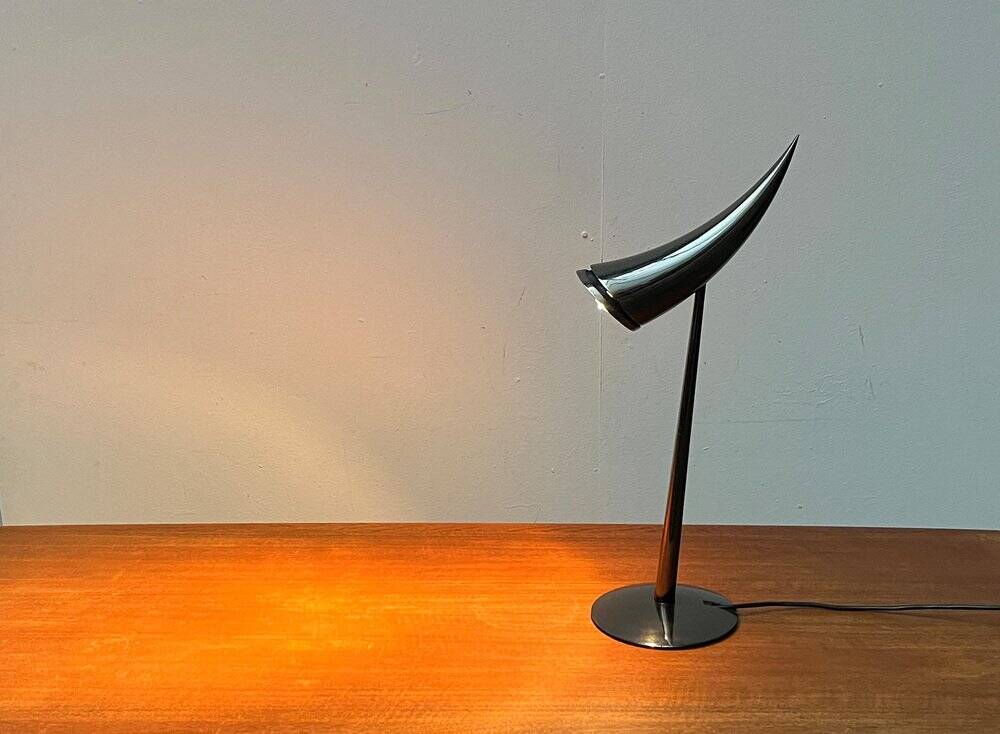 Postmodern table lamp model Ara by Philippe Starck for Flos, 1980s.