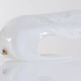 Murano blown shell shaped glass sculptural table lamp, La Murrina Italy 197