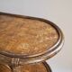 Rattan serving trolley