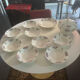Antique faience service Meaux Longchamp