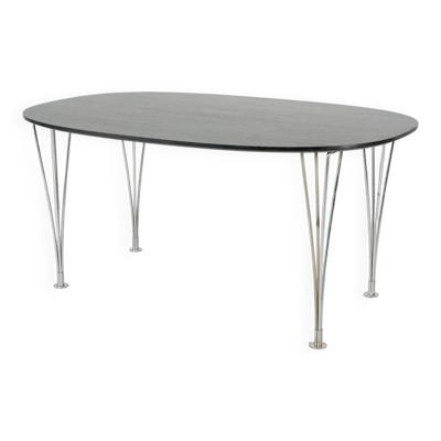 Table de Piet Hein SuperEllipse ed. Fritz Hansen circa 1980