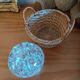 Old glass flower pitcher