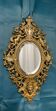 Bronze mirror napoleon III H39x23 decoration with putti and mascaron