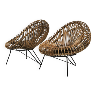 Fauteuils Dalvera,  dans le gout D'abraham et Rol1950s