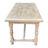 19th century solid oak extendable farmhouse table with drawer 200cm