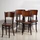 Antique Thonet dining room chairs (c.1900). Set of 4 pieces