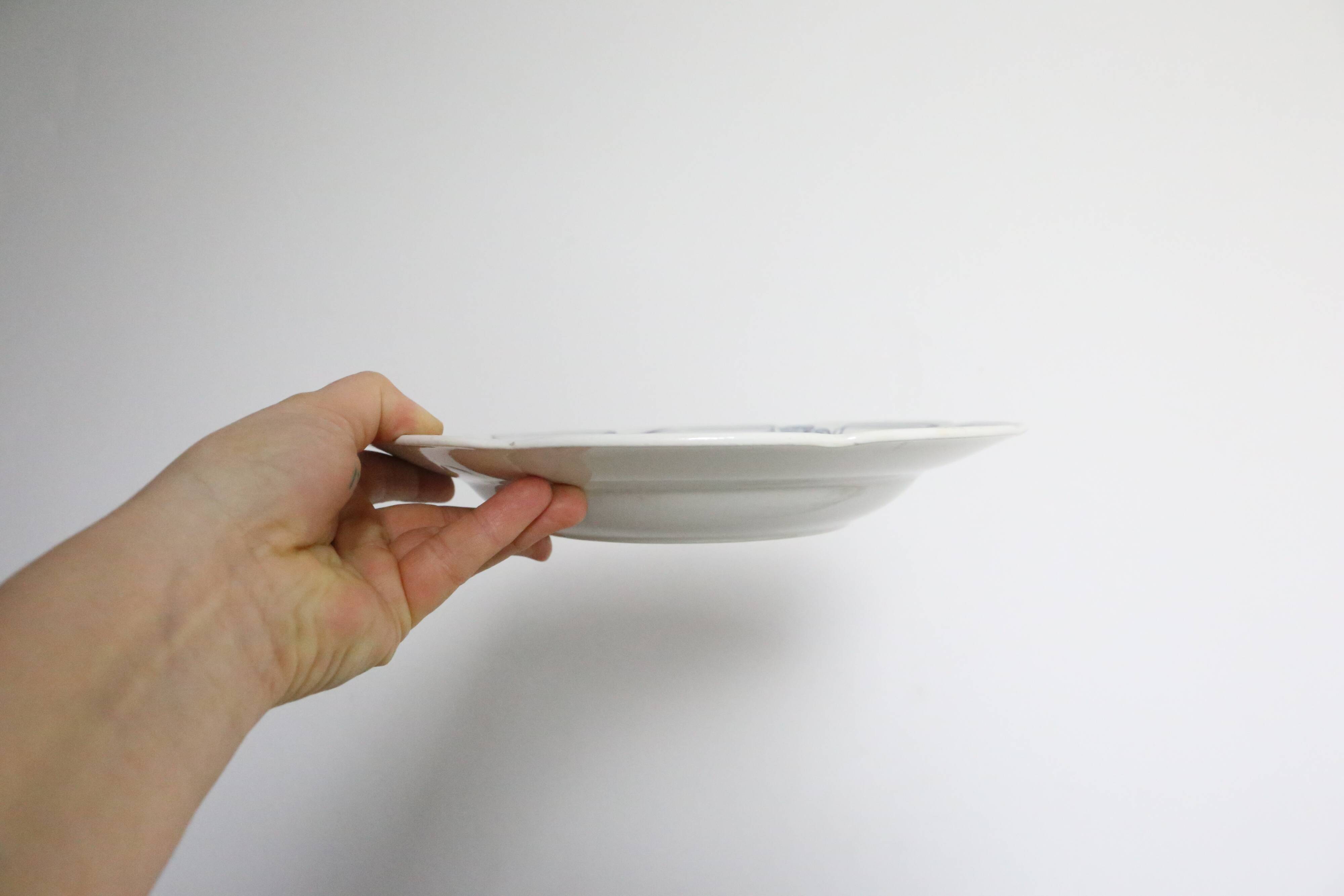 Deep plates x4, Onnaing, Algéciras model, Granite, 19th century