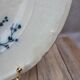 Antique Longwy plate – Japanese model – black and white bird decoration