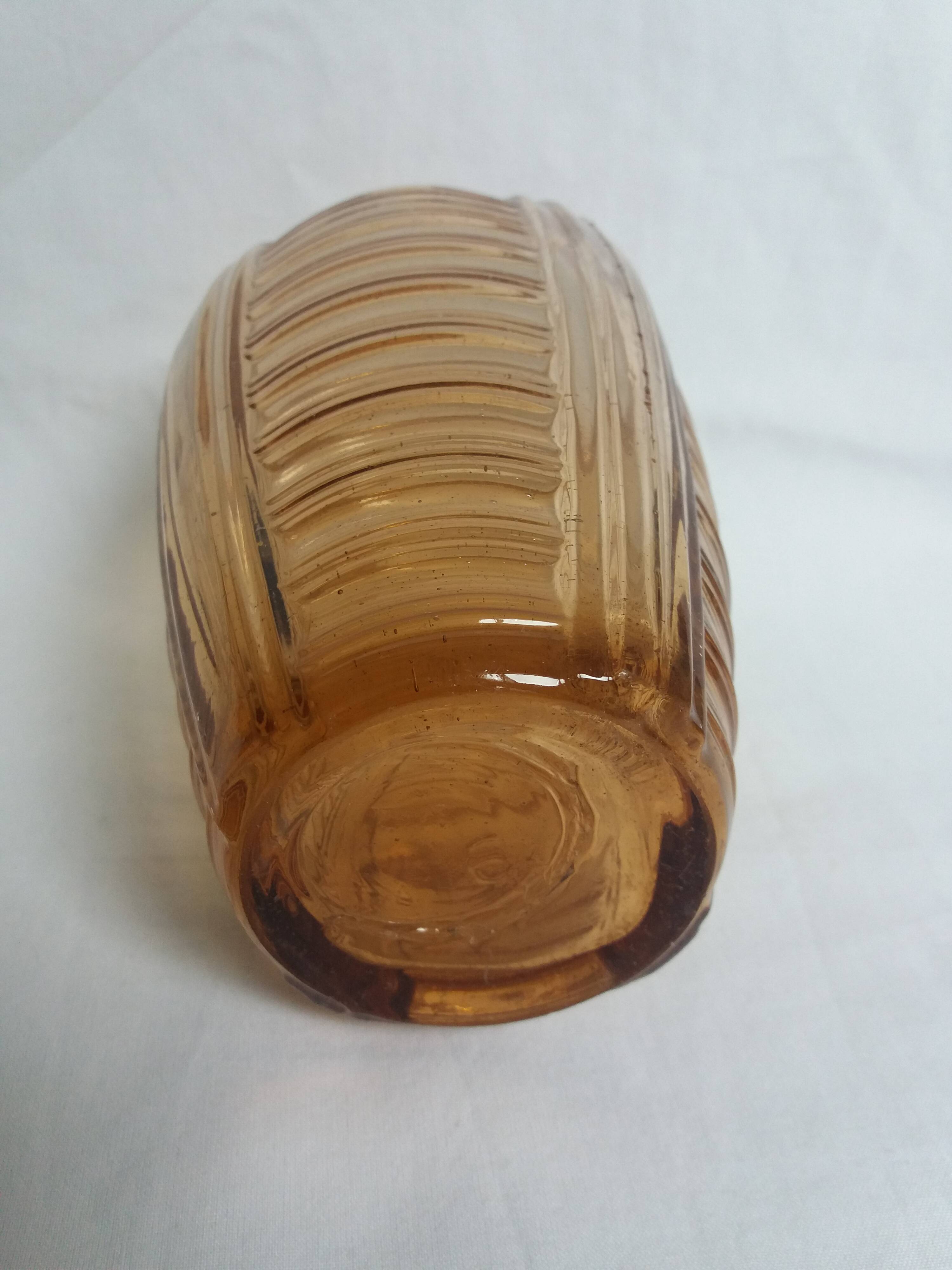 Salmon pink Art Deco vase