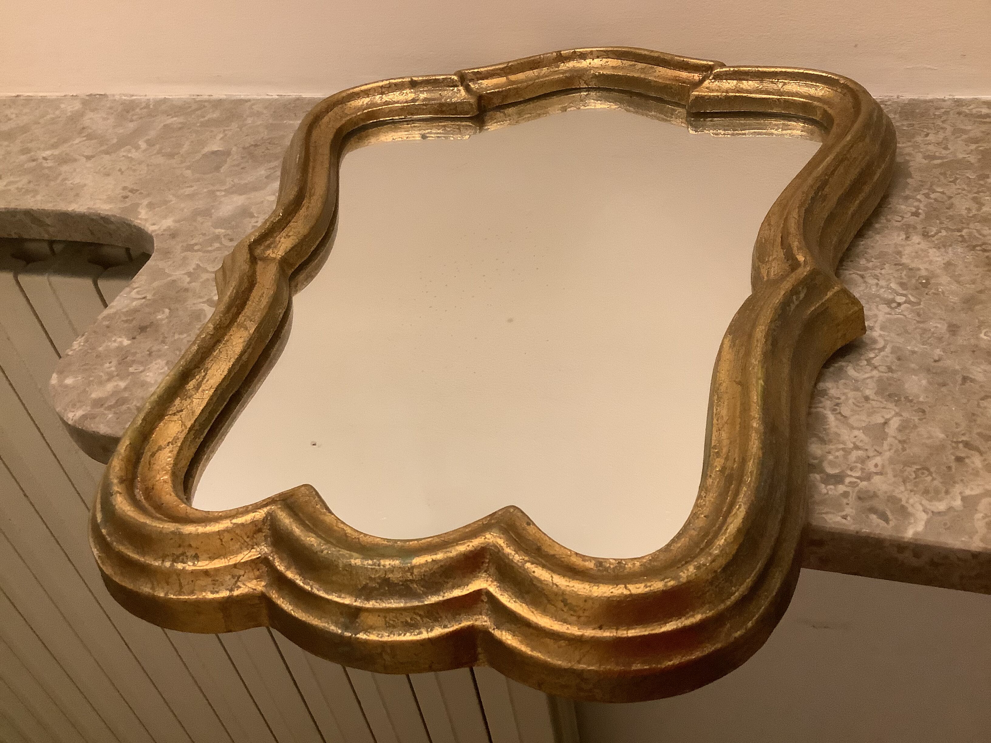 Gilded baroque mirror