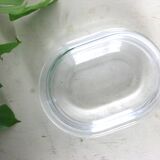 Joli beurrier ancien ou boite en verre, Pyrex, vintage
