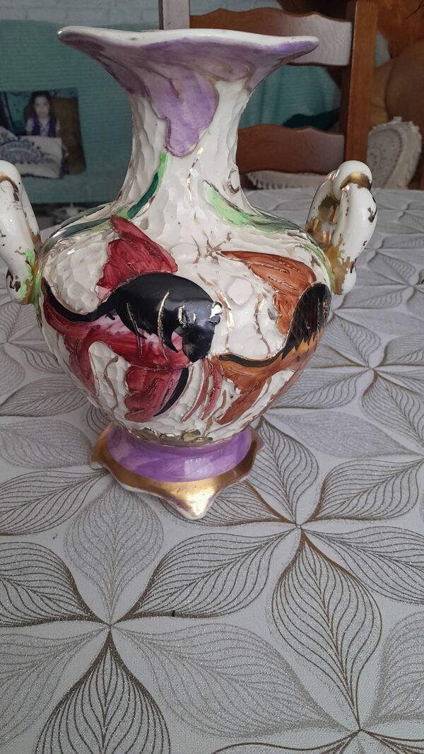 Vase vintage signé Pugi fait main