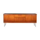Retro Teak 1960s Meredew Mid Century Sideboard On Hairpin Legs