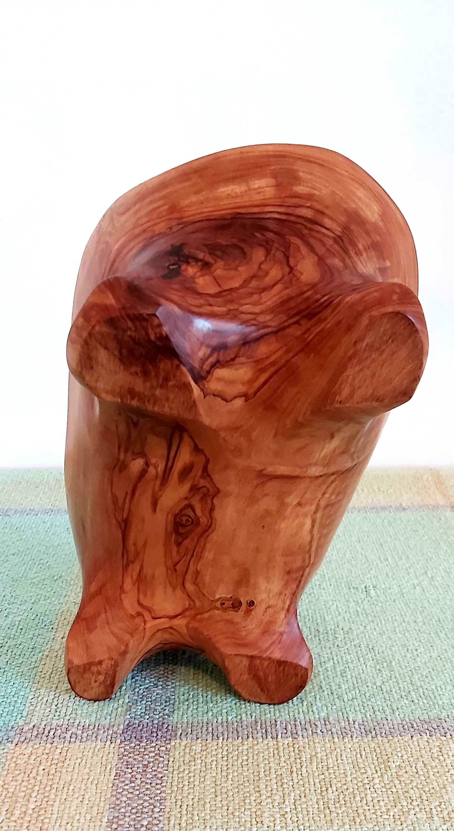 70's olive wood cut