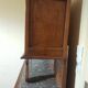 Antique two-body buffet in carved wood - marble top - very good condition