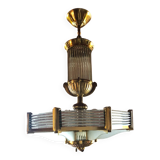 Art deco octagonal chandelier Henri Petitot