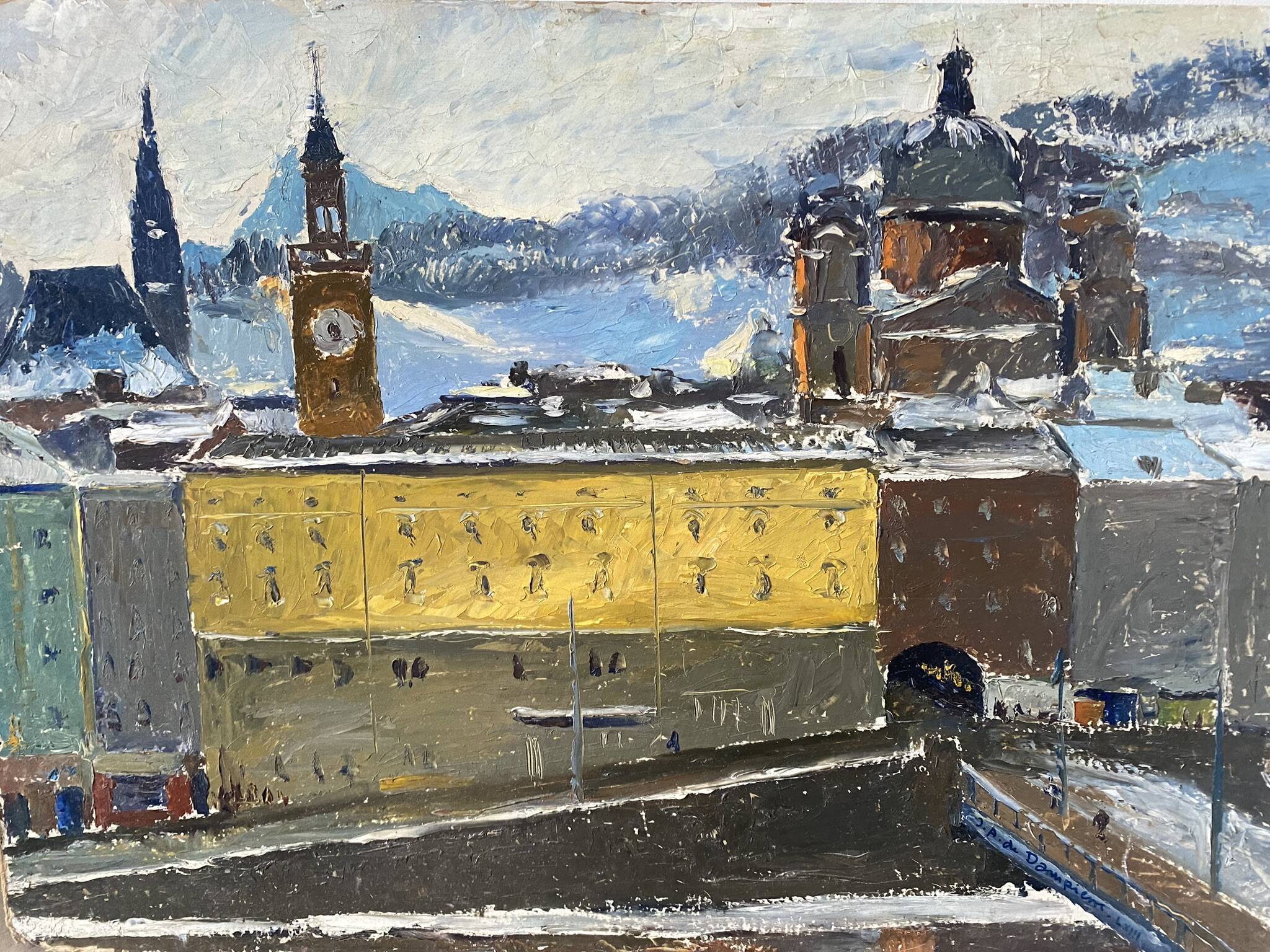 Landscape of Salzburg in 1953