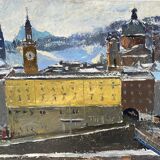 Landscape of Salzburg in 1953
