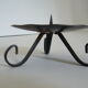 Vintage 1960s wrought iron candlestick