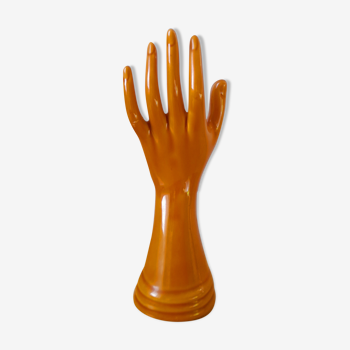 Ceramic hand ring or soliflore 70s