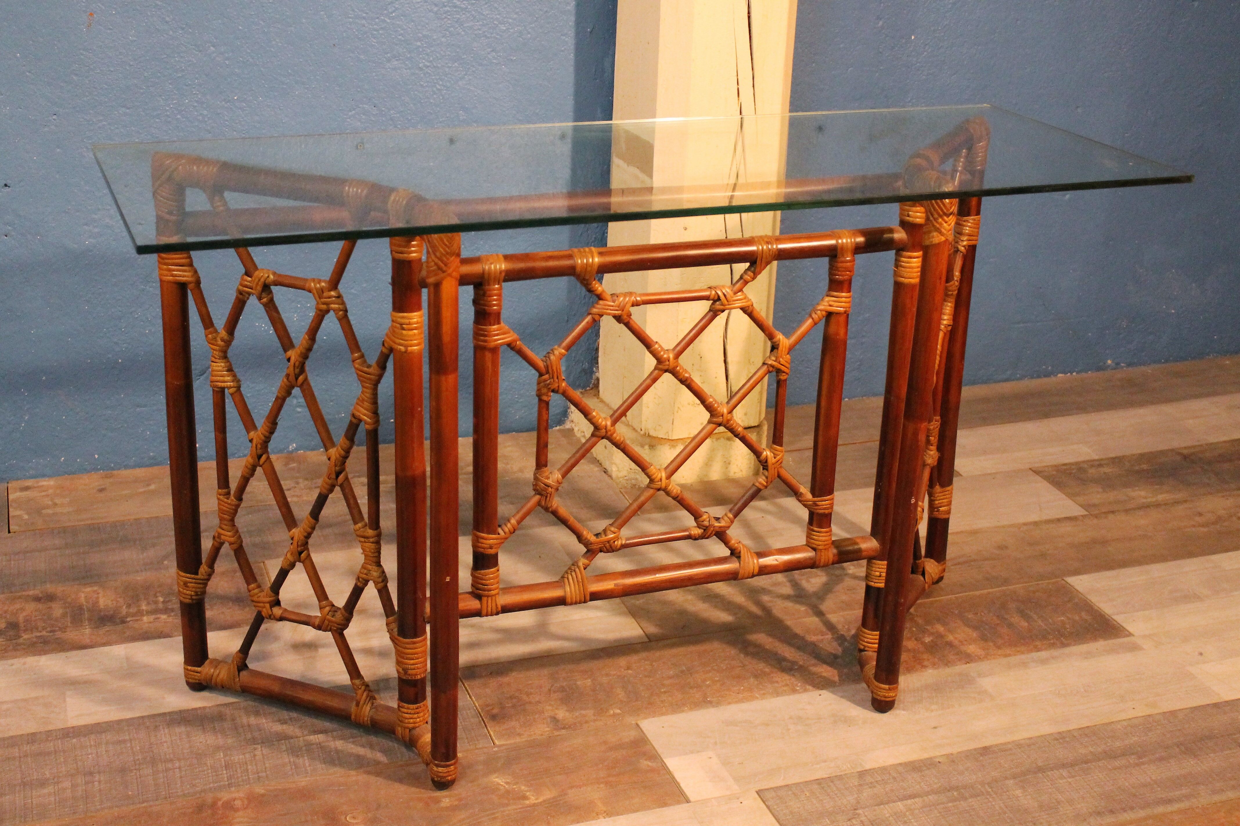 Vintage rattan desk
