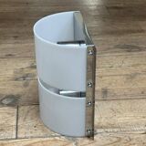 Pair of Italian wall lights in white lucite, mid-20th century