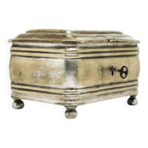 Sugar bowl, eclecticism, silver-plated brass, Henneberg Brothers, Poland, 19th century