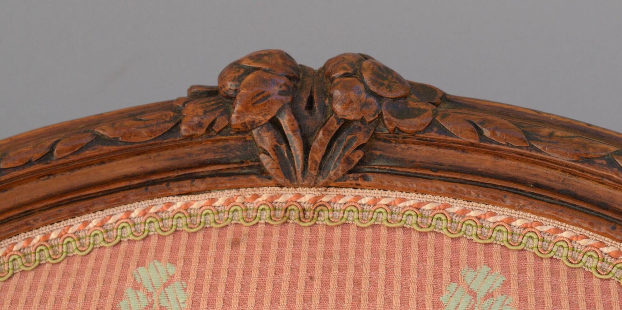 Pair of Louis XV period bergeres in walnut