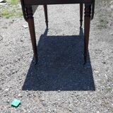 Mahogany shuttered table, flaps and 1 drawer