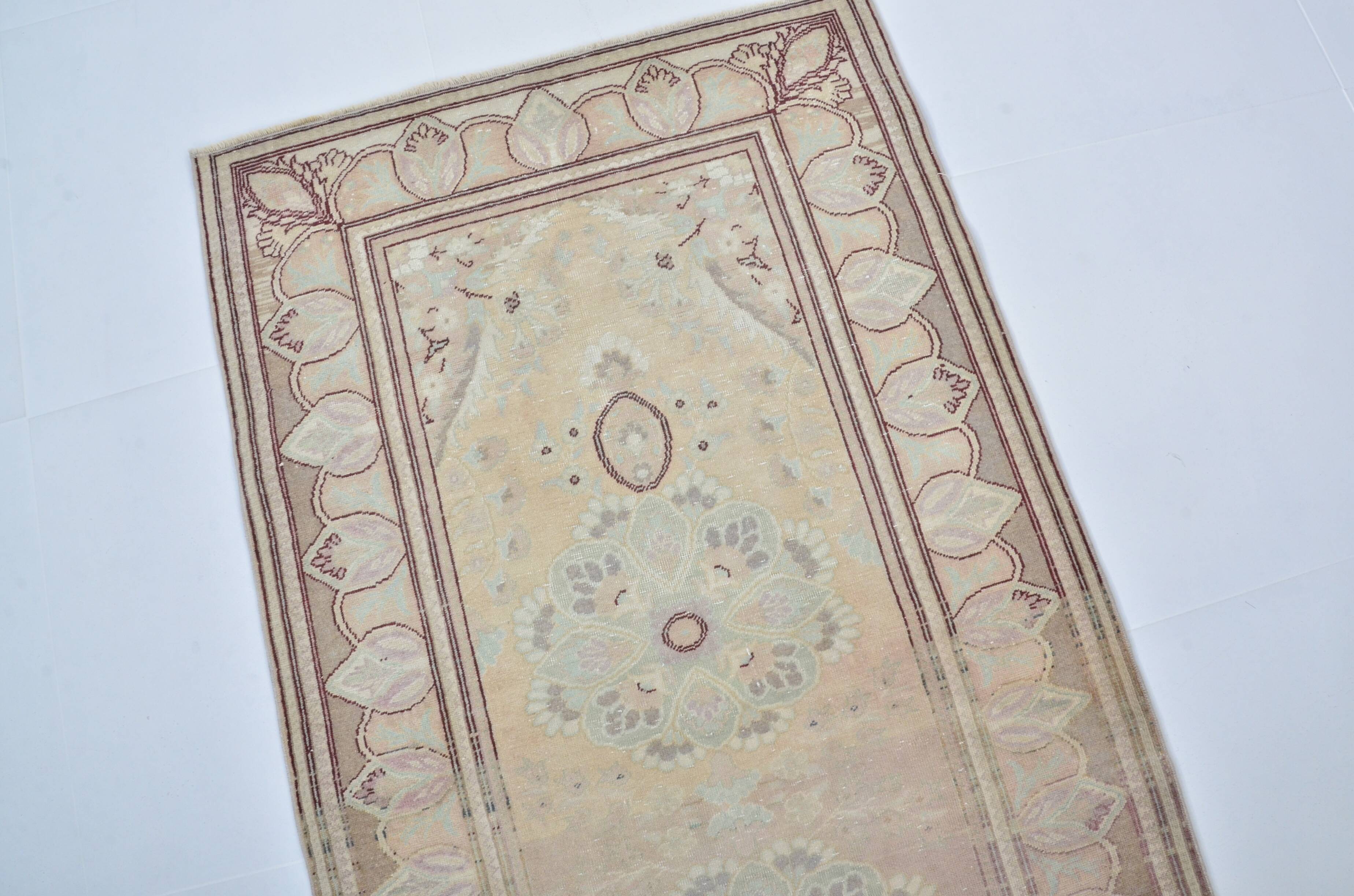 Oushak Vintage Small Turkish Rug sku3428