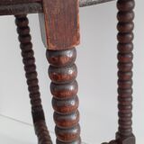 Pair of side tables in solid oak