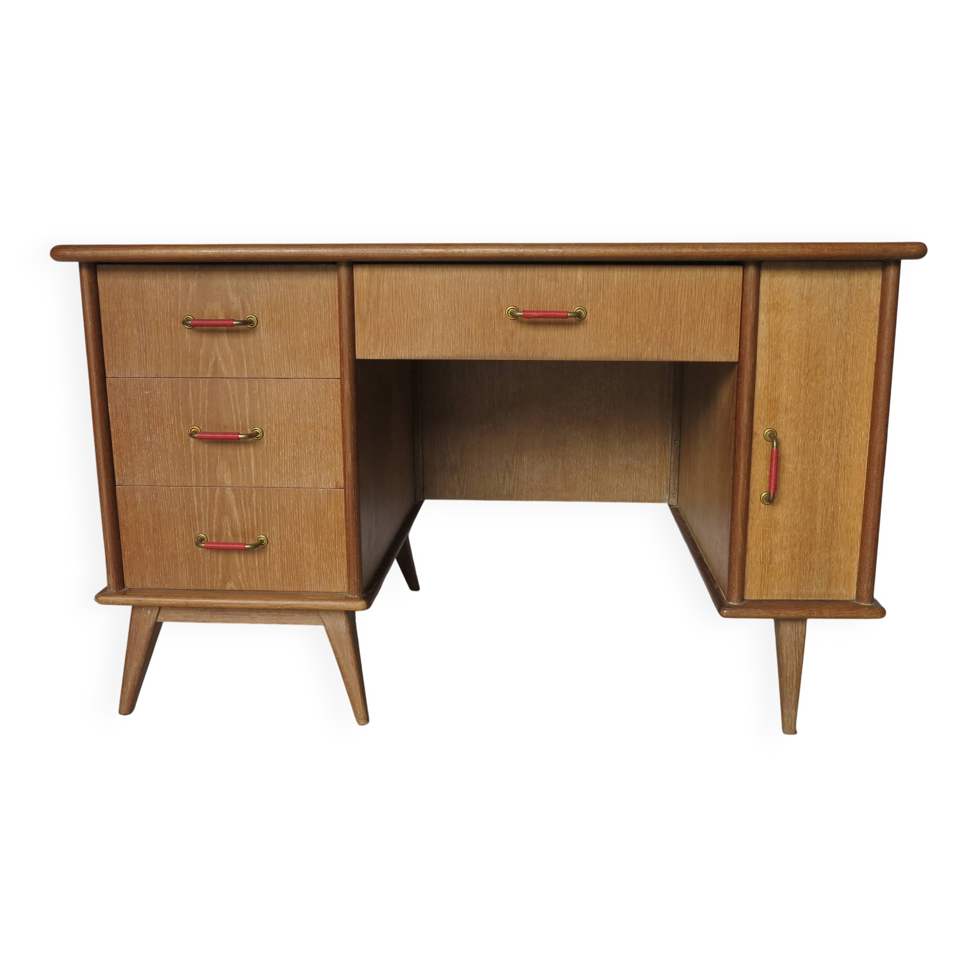 Minister's desk 1960s light oak